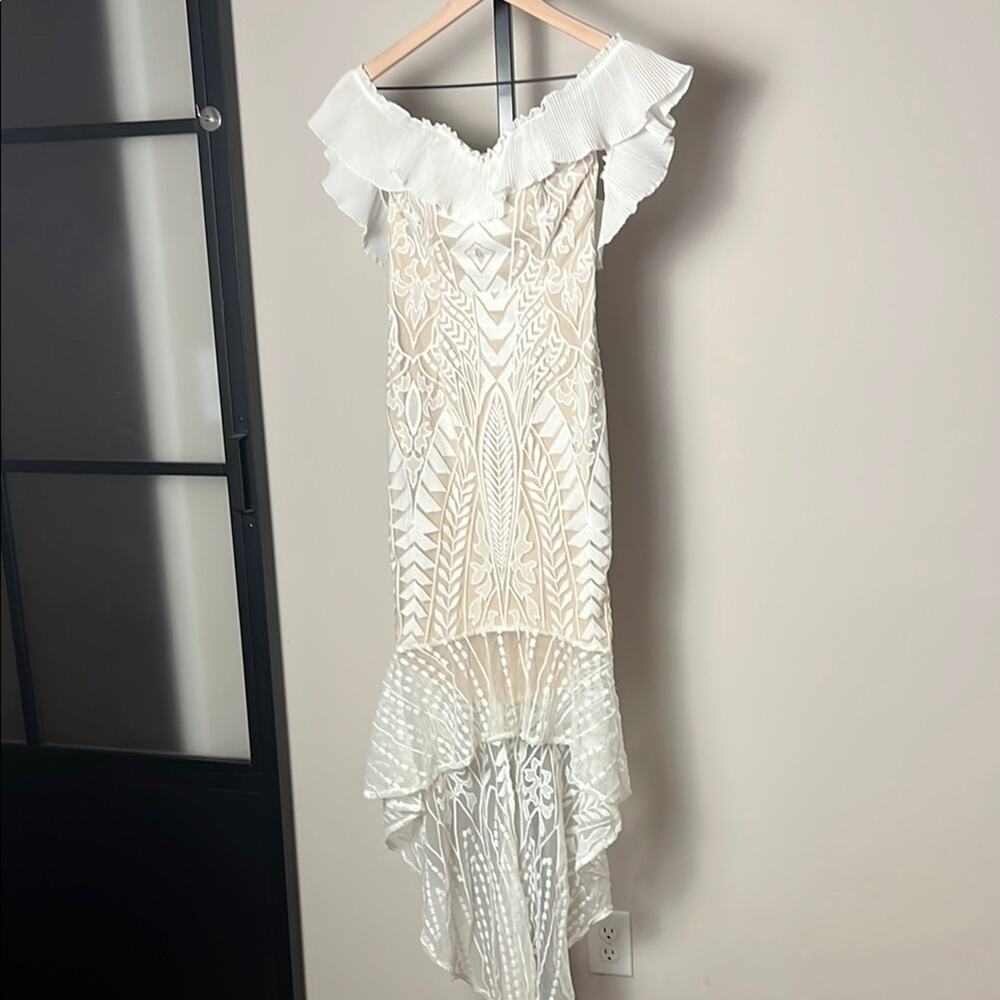 Angel Biba White Lace Dress Size Small